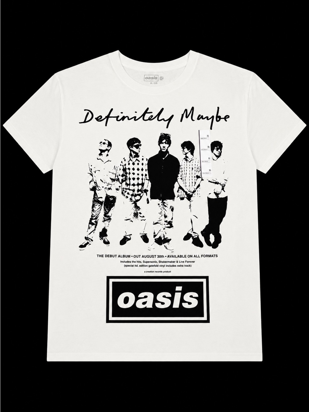 Oasis Definitely Maybe Graphic Tee XL NWT